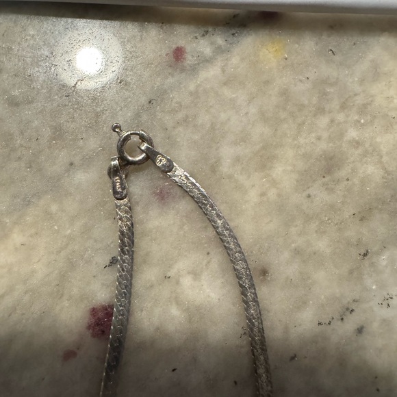 Zuni Sterling Multicolor Cross Pendant with chain - Picture 4 of 6